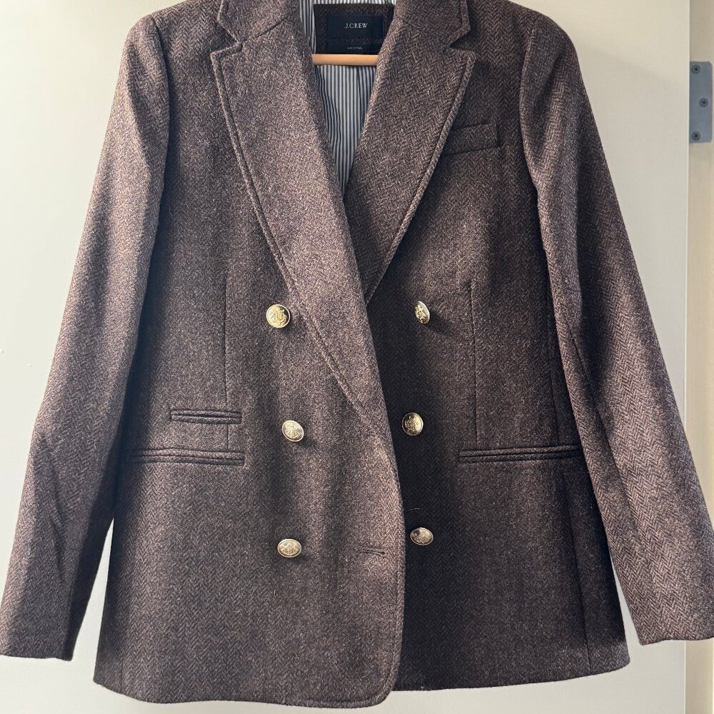 J. Crew Bristol blazer, in brown tweed, size 2
